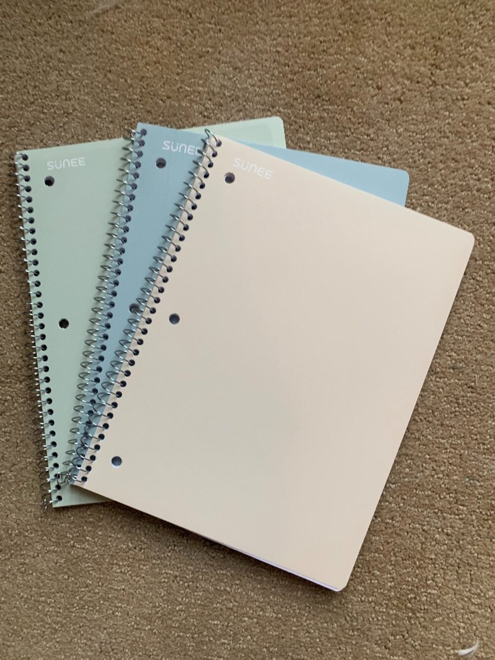 Sunee Spiral Notebooks - Set of 3